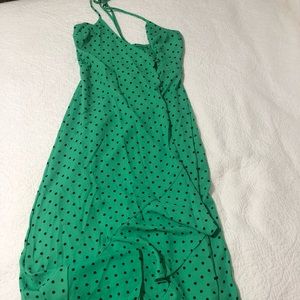 Gianni Bini green polka dot dress
